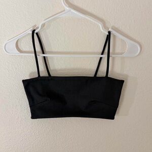 cotton on black crop top